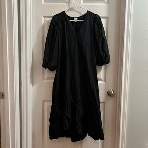 Black midi dress